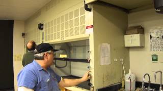 Lab Safety procedure for setting the fume hood vacuum system  vacuum breaker [upl. by Jaddan597]