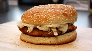 REZEPT MCCHICKEN ZU HAUSE selbstgemacht [upl. by Nnylodnewg]