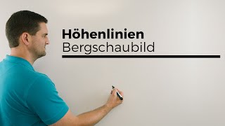 Höhenlinien Gradient Vektorfeld Bergschaubild Unimathematik Erklärvideo [upl. by Killie]