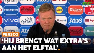 Koeman blikt vooruit op Frankrijk Natuurlijk kan hij starten dat is een optie FCUpdate EK 2024 [upl. by Tarah]