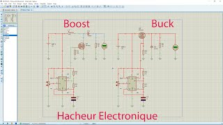 Hacheur Buck et Hacheur Boost 12V [upl. by Hgielra295]