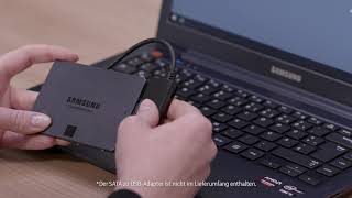 NotebookFestpatte durch SSD ersetzen  Samsung [upl. by Edyak]