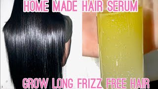 DIY Hair Serum For Shiny FRIZZ FREE Hair  How To Grow Long amp GLOSSY HAIR Naturally At Home Spray [upl. by Yracaz]