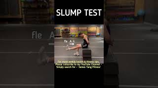 Slump test  tight hamstrings tighthamstrings slumptest backpain hamstrings hamstringexercise [upl. by Win]