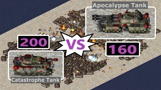 Catastrophe Tank vs Apocalypse Tank  Same Cost  Red Alert 2 Mental Omega [upl. by Milton]