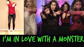 Fifth Harmony IM IN LOVE WITH A MONSTER Dance Tutorial  andreakswilson [upl. by Aneleasor]