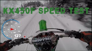 Kawasaki kx 450f speed test [upl. by Alroy]