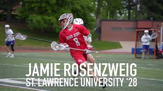 Jamie Rosenzweig • 2024 Senior Year Lacrosse Highlights • St Lawrence 28 [upl. by Ganiats]