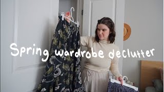 decluttering my spring wardrobe [upl. by Gault]