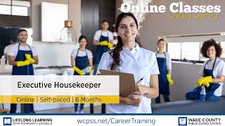 Career Training Classes  Executive Housekeeper [upl. by Allak25]