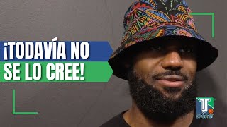 LeBron James REACCIONA a su primera ACCIÓN con Bronny quot¡Les doy ENERGÍAquot [upl. by Tibbitts]