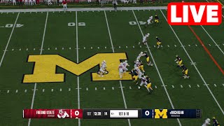 NCAAF LIVE🔴 Frenso State Bulldogs vs Michigan Wolveriens  Week 1 Full Game 2024 College Football 25 [upl. by Aniteb]