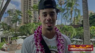 Malachi Nelson checks in at the Polynesian Bowl [upl. by Kerwinn]