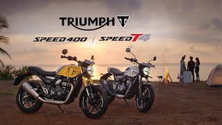 Choose Your Modern Classic  the powerful Triumph Speed 400 or the easy riding Triumph Speed T4 [upl. by Campball]