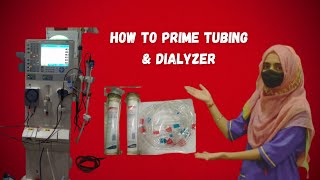 How to prime tubing amp dialyzer DialysisDiary dialysis dialysismachine [upl. by Eglanteen]