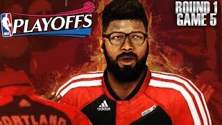 NBA 2K14 PS4 MyCAREER  NBA Playoffs R1G5  The Elimination Game  Hes On Fire Pt2 [upl. by Teloiv]