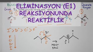 ORGANÄ°K KÄ°MYAEliminasyon E1 Reaksiyonunda Reaktiflik [upl. by Tarttan967]