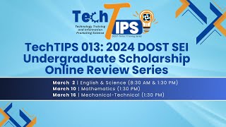 𝐄𝐍𝐆𝐋𝐈𝐒𝐇  DOSTSEI Undergraduate Scholarship Online Review Series  Session 1 March 2 [upl. by Nivel]