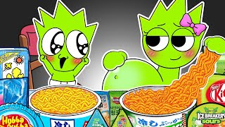 SPRUNKI ASMR  OWAKCK Pregnant amp Baby Convenience Store Food Mukbang  Incredibox Animation [upl. by Giffie]