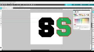 Creating a Layered Varsity Font in Silhouette Studio [upl. by Hgeilhsa]