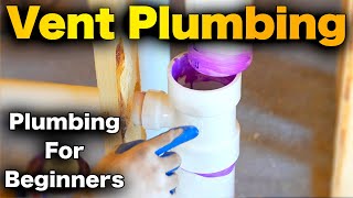 How To Vent Plumbing Pipe  Toilet Bathroom Sink and more [upl. by Adyaj49]