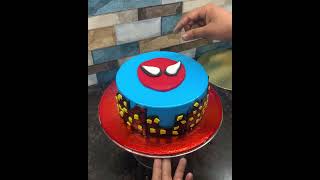 Spider man Cake New Design  How to make Spiders man [upl. by Htebezile]