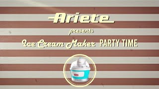 Gelatiera  Ice Cream Maker Party Time  Ariete 643 Azzurra [upl. by Aleyak]