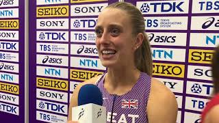 Jemma Reekie on her 800m silver medal at the World Indoor Champs 2024 [upl. by Notyarb]