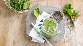 Alpro Recipe  The green glamour smoothie [upl. by Yatnuhs894]