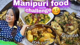 Eating And Cooking Meitei Manipuri food for 24 hours Manipuri style pork curry Eromba ootisingju [upl. by Courtland522]