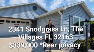 Full video Walkthrough of 2341 SNODGRASS LANE THE VILLAGES Fl [upl. by O'Neill]