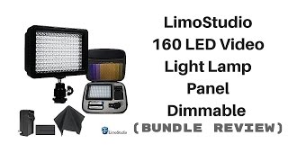 LimoStudio 160 LED Video Light Review [upl. by Ahsratan24]