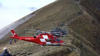 Axalp 2013 Takeoff EC635  Agusta DaVinci [upl. by Lundell]