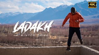 LADAKH  A WINTER DRIVE  PART 1  4K  LEH  MARUTI GYPSY  LADAKH TRIP  CINEMATIC VLOG [upl. by Zoe]