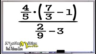 ARITMÉTICA  EXPRESSÃO COM FRAÇÕES  Prof Robson Liers  Mathematicamente [upl. by Acinoed53]