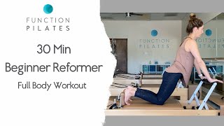 30min Beginner Reformer  Full Body Workout [upl. by Ardnohs958]