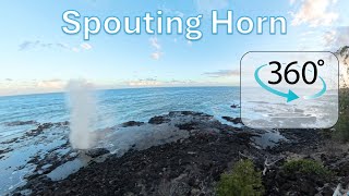 Kauai 2024  Spouting Horn  360 Video [upl. by Anelah869]