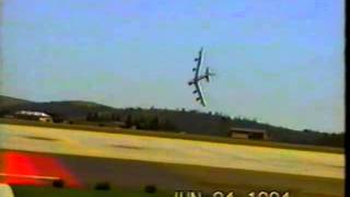 1994 Crash of a B 52 at Fairchild Air Force Base RIP [upl. by Ylas111]