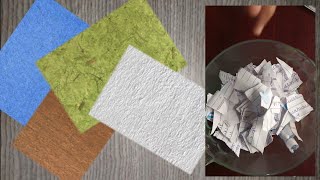 How to Recycle PaperScience Activity Class 6 How to Make Paper at Home Diy Paper Making [upl. by Anaibaf]