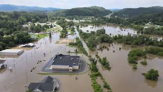 Heavy Rainfall Causes Flooding in Vermont [upl. by Zandt]