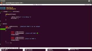 How To Program ATmega8 Using Parallel Port In Ubuntu  Parallel Port Programmer for ATmega8 [upl. by Eesac]