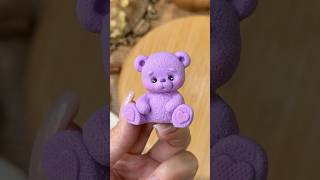 Purple Bear 🧸💜 diy art shorts [upl. by Eiblehs]