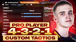 WORLD CHAMPION PRO PLAYER ANDERS VEJRGANG META 4321 FORMATION amp CUSTOM TACTICS  FC 24 ULTIMATE TEAM [upl. by Hagile330]