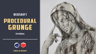 Procedural grunge shader in redshift CINEMA 4D TUTORIAL [upl. by Engel]