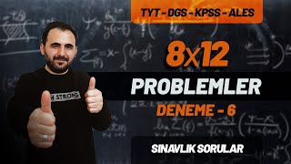 Problemler  SINAVLIK SORULAR PDF  DENEME 6 Çözümleri  ✔ Problem Denemesi Marka Yayınları [upl. by Akihsan]