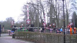 Spoorwegovergang Ermelo  Dutch railroad crossing [upl. by Aicener]