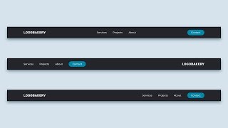 Navbar CSS Tutorial 3 Ways to Create a Navigation Bar with Flexbox [upl. by Thrasher]