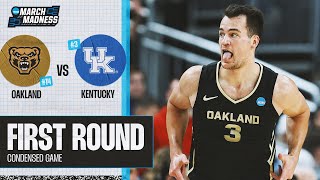 Oakland vs Kentucky  First Round NCAA tournament extended highlights [upl. by Nibla]