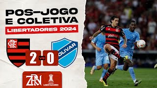 FLAMENGO X BOLIVAR  OITAVAS DE FINAL  LIBERTADORES  PÓSJOGO E COLETIVA AO VIVO [upl. by Ecyt]