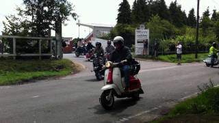 Solent Cougars Scooter Rally  Scooters Leaving for the Ride Out [upl. by Gutow934]